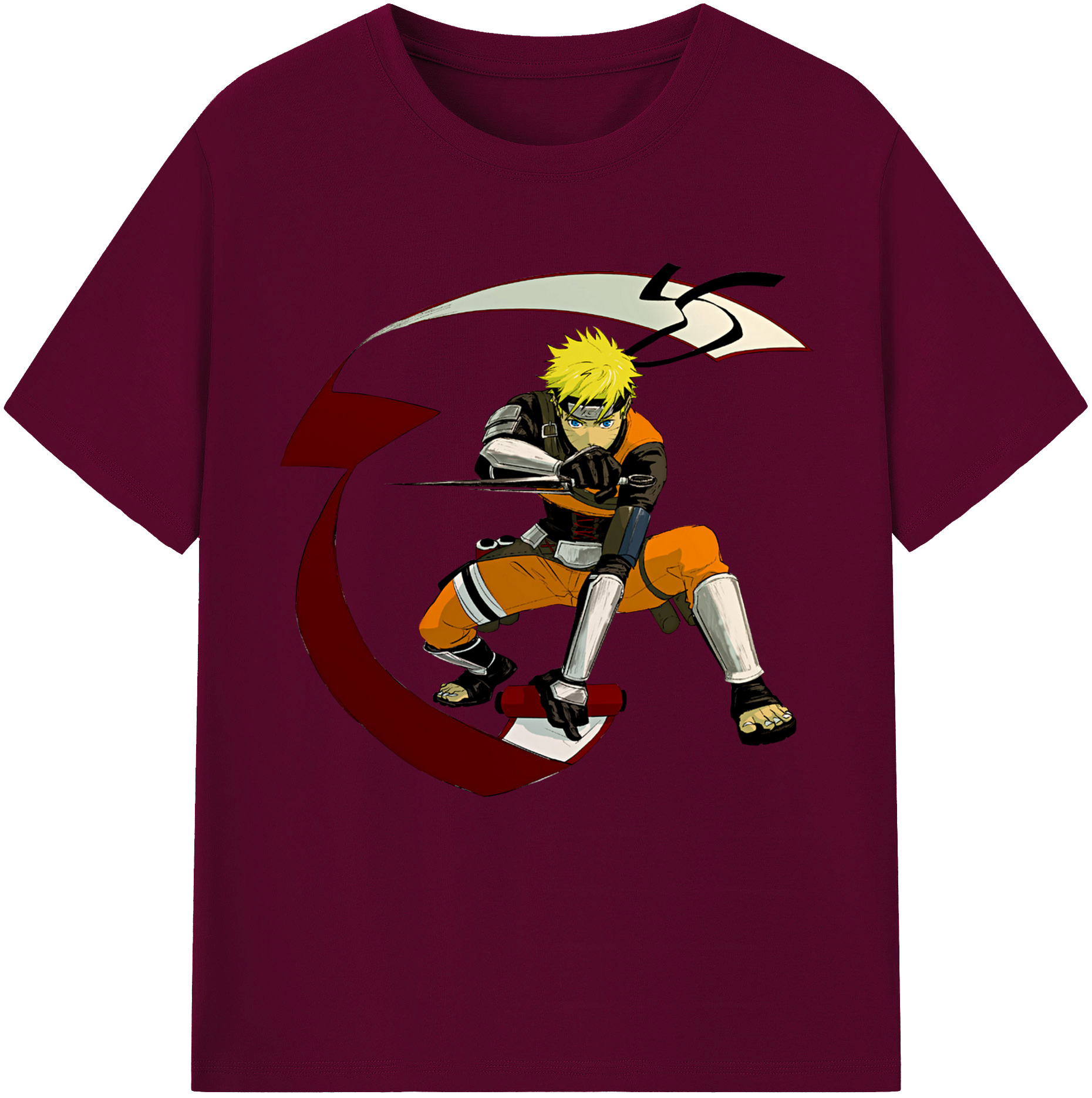（画像用） NARUTO -ナルト- うずまき ナルト Uzumaki Naruto レディースカジュアルプリントTシャツ（綿100％）